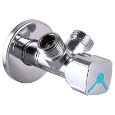 Кран шаровой угловой двойной ARCO  1/2″х 3/4″х3/4″ A80TWIN  CQ4107