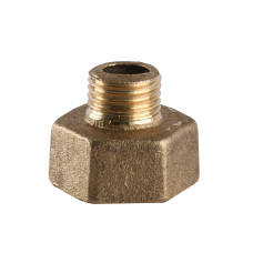 Перехідник редукційний 1/2″х1/4″ВЗ латунний 639Б