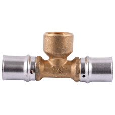 Тройник с внутренней резьбой пресс APE ITALY AP 132 20х1/2″х20