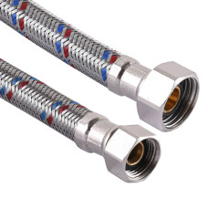 Шланг нержавеющая сталь SOLOMON 3/8″х1/2″ ВВ 0,2м. HS30
