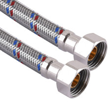 Шланг нержавеющая сталь SOLOMON 1/2″х1/2″ ВВ 0,2м HS30