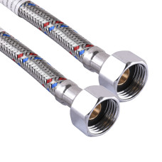 Шланг нержавеющая сталь ECO FIX 1/2″х1/2″ ВВ  0,7 м EPDM