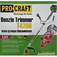Коса бензиновая Procraft T4200 2020 NEW MODERN (3Т, 40Т победит., 40Т победит с ПОДРЕЗОМ ТРАВЫ, 1 катушка)