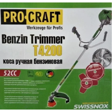 Коса бензиновая Procraft T4200 2020 NEW MODERN (3Т, 40Т победит., 40Т победит с ПОДРЕЗОМ ТРАВЫ, 1 катушка)