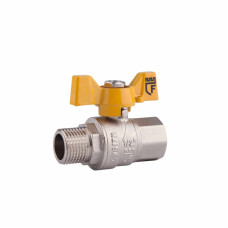 Кран шаровой SD Forte 1/2" ВН для газа (бабочка)