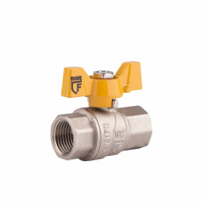 Кран шаровой SD Forte 1/2" ВР для газа (бабочка)