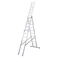 Алюминиевая трехсекционная лестница Virastar Triomax 3х11 ступеней (VTL311)