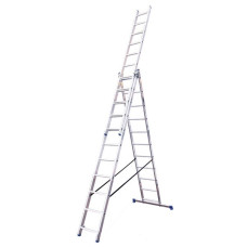 Алюминиевая трехсекционная лестница Virastar Triomax 3х11 ступеней (VTL311)