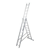 Алюминиевая трехсекционная лестница Virastar Triomax 3х9 ступеней (VTL039)