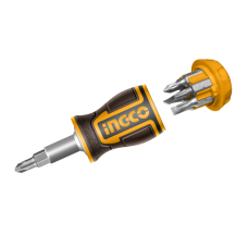 Викрутка з тріскачкою 8 в 1 INGCO