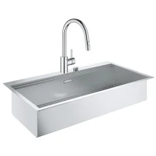 Набір Grohe мийка кухонна K800 31586SD0 + змішувач Eurosmart Cosmopolitan 31481001