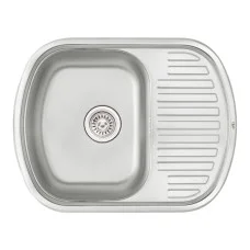 Кухонна мийка Qtap 6349 0,8 мм Satin (QT6349SAT08)