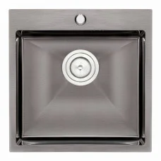 Кухонна мийка Qtap D5050BL 2.7/1.0 мм Black (QTD5050BLPVD10)