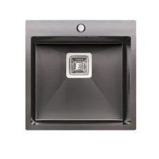 Кухонна мийка Qtap DK5050BL 2.7/1.0 мм Black  (QTDK5050BLPVD2710)
