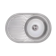 Кухонна мийка Lidz 7750 0,8 мм Polish (LIDZ7750POL)