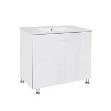 Комплект Qtap Tern 800х725х437 White тумба підлогова + раковина урізна QT1771TNL8013080CW