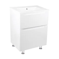 Комплект Qtap Scorpio 605х825х460 White тумба підлогова + раковина урізна  QT1471TNВ6013060CW