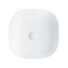 Раковина-чаша Qtap Kolibri 430х430х150 White з донним клапаном QT1011K396W