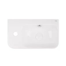 Раковина Qtap Tern 450х260х155 White з донним клапаном QT17115117LW