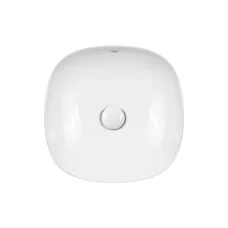 Раковина-чаша Qtap Kolibri 370х370х120 White з донним клапаном QT10118037FW