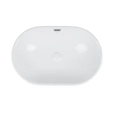 Раковина Qtap Leo 590x400x170 White з донним клапаном QT11114028W