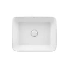Раковина-чаша Qtap Tern 475х370х140 White з донним клапаном QT17112074W