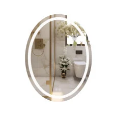 Дзеркало Qtap Mideya (DC-F801) 600х800 з LED-підсвічуванням Touch, з антизапотіванням, димером, рег. яскравості QT2078F801W