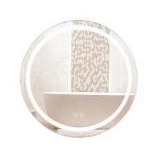 Дзеркало Qtap Mideya (DC-F803) R600 з LED-підсвічуванням Touch, з антизапотіванням, димером, рег. яскравості QT2078F803W