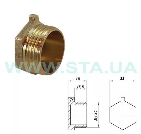 Заглушка 1" З STA {500/20}