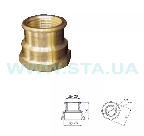Муфта       3/4"В x 1"В STA {400/20}