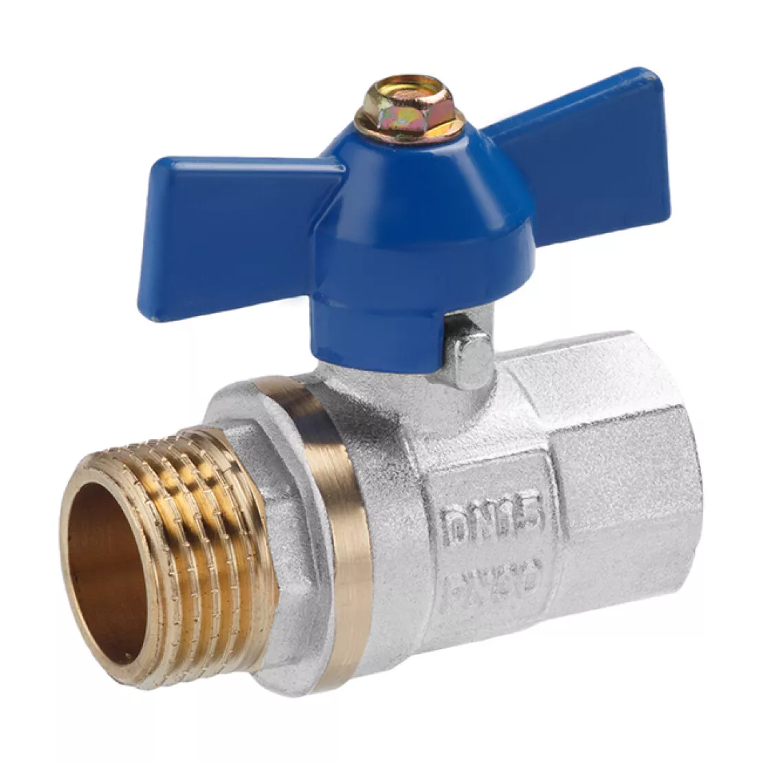Кран кульовий VALVES    1/2" ВЗ (синій метелик) {200/20}