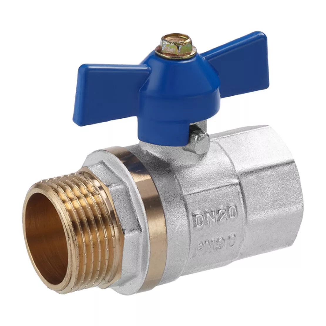 Кран кульовий VALVES    3/4" ВЗ (синій метелик) {120/12}