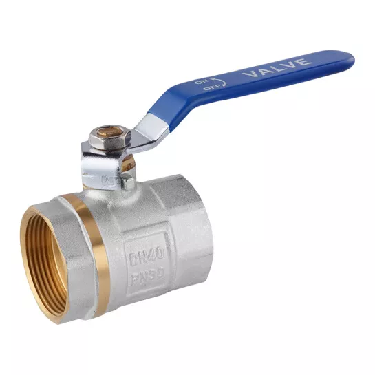 Кран кульовий VALVES 1 1/2" ВВ (синя ручка) {30/3}
