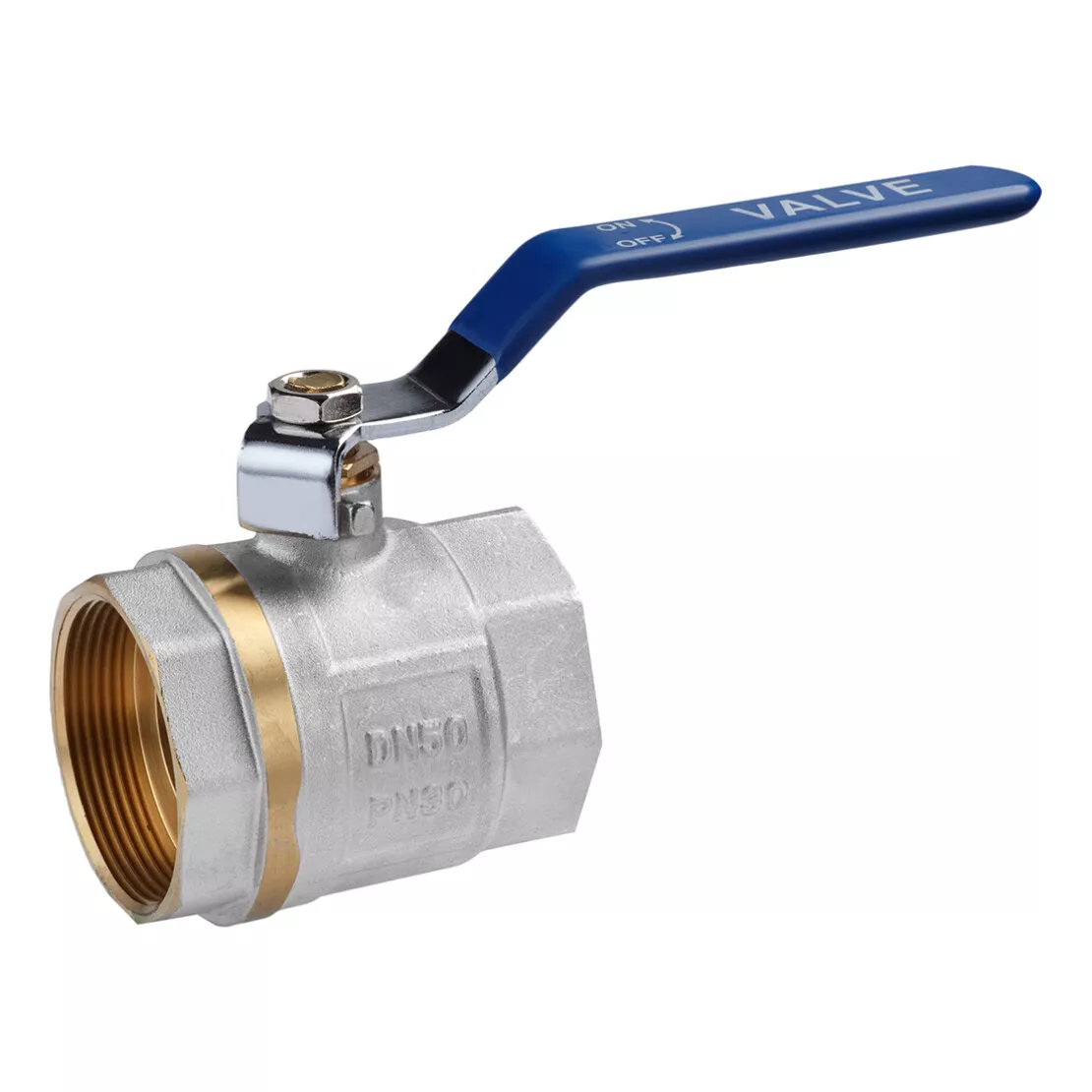 Кран кульовий VALVES 2" ВВ (синя ручка) {20/2}