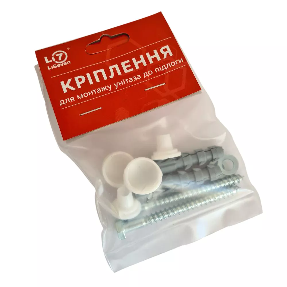 Кріплення LiSeven для монтажу унітазу до підлоги 6*80 мм {50}