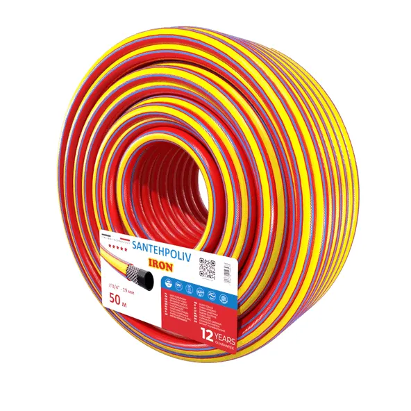 Шланг IRON 3/4" x 50 м, 3х шар. (кратно 50) {50}