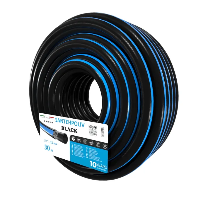Шланг BLACK 1" x 30 м, 3х шар. (кратно 30) {30}