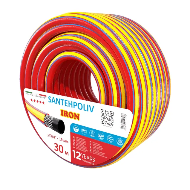 Шланг IRON 3/4" x 30 м, 3х шар. (кратно 30) {30}