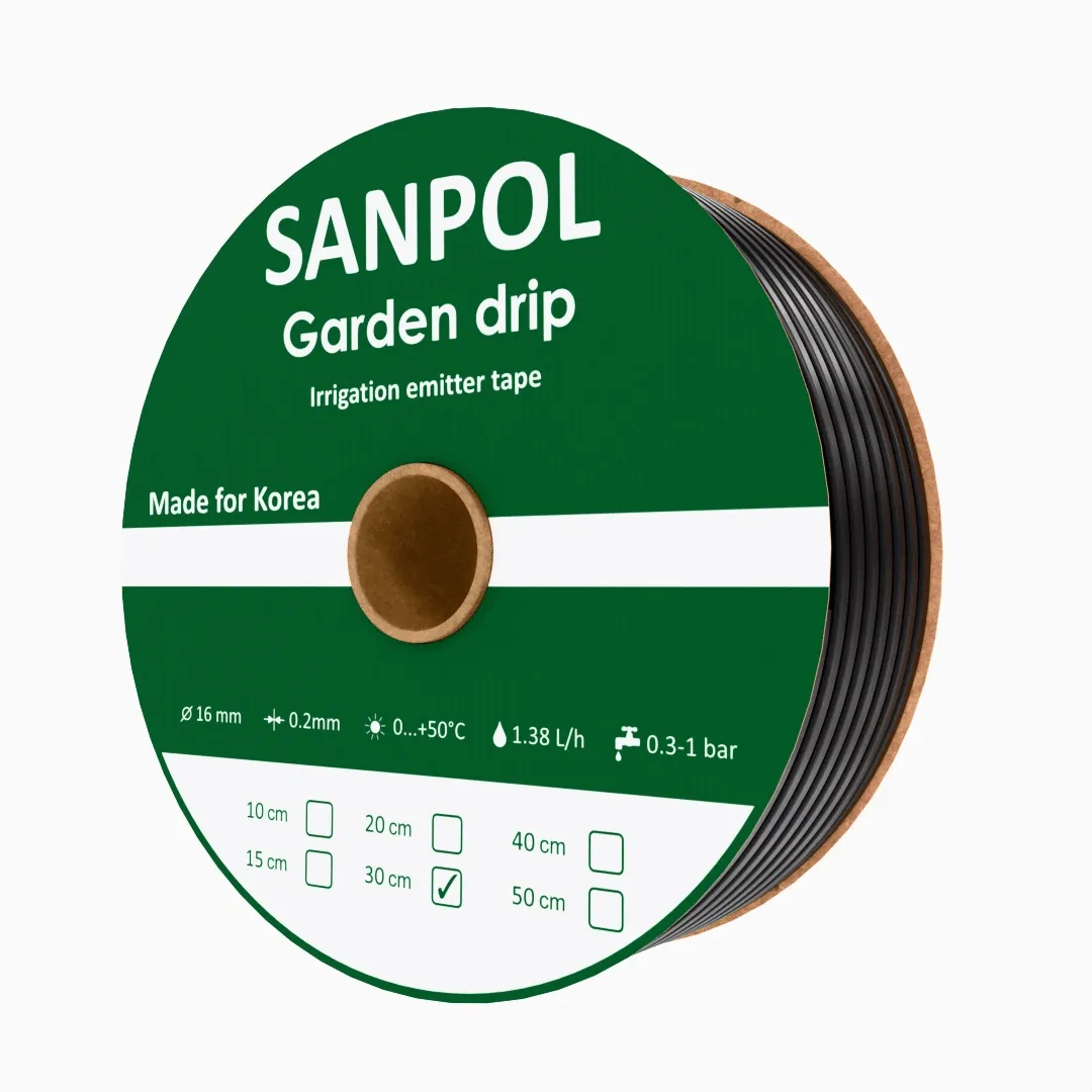 Стрічка Garden Drip емітерна 8 mil 30см 1.38 л/год. {1000}