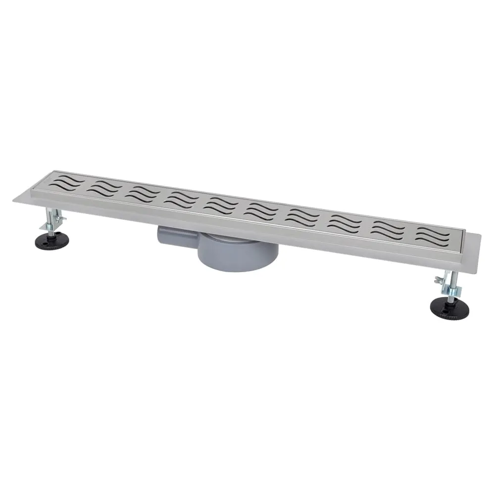 IT03-FT11/700 ITAL Душовий трап 700 мм,  поворот. 360, комбін.затвор, Brushed nickel (блістер) {5/1}